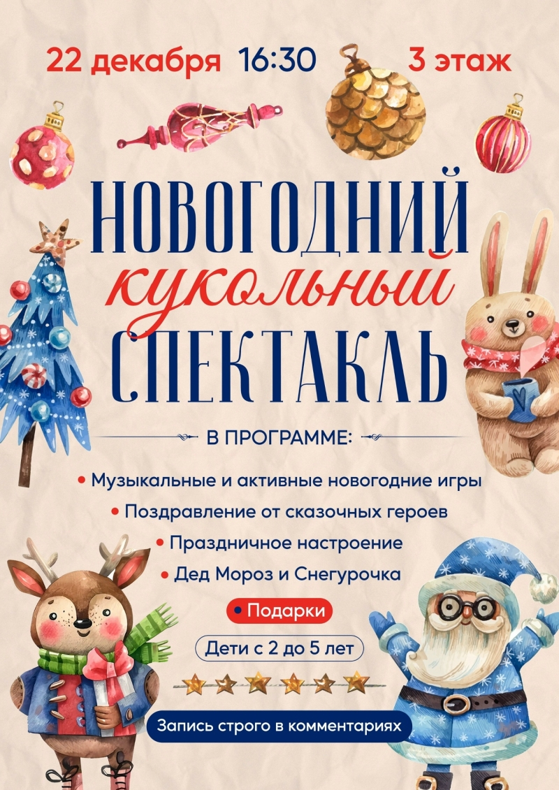 Новогодний кукольный спектакль